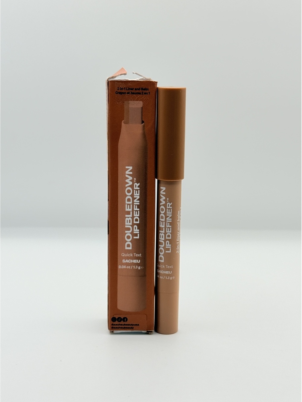 SACHEU DoubleDown Lip Definer 2-in-1 Liner and Balm Quick Text